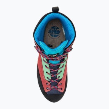 Lomer Italy Badia II High MTX Suede Waterproof Vibram Süet Deri Kadın Bot Turquoise/Begonia (Yarı Otomatik Krampon Uyumlu)