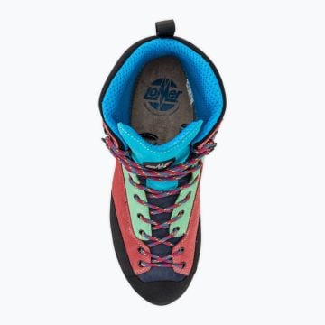 Lomer Italy Badia II High MTX Suede Waterproof Vibram Süet Deri Kadın Bot Turquoise/Begonia (Yarı Otomatik Krampon Uyumlu)