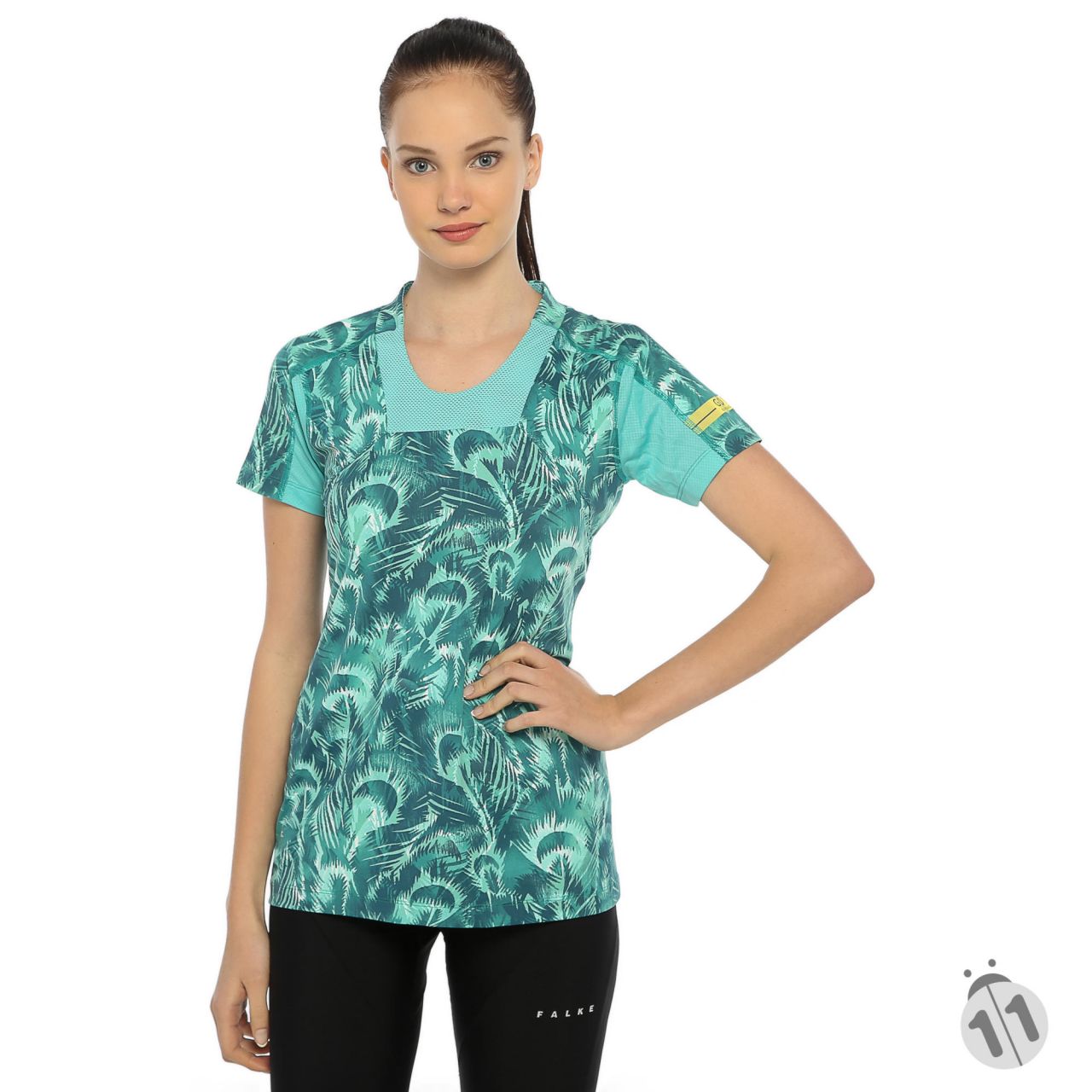 Gore-Tex Bayan Desenli ProDryFit Outdoor, Koşu, Fitness Tişört