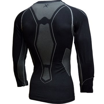 ThermoExtreme  DryActive Perfomans Klimatex Siyah Gri Desenli Uzun Kol Termal İçlik T-shirt