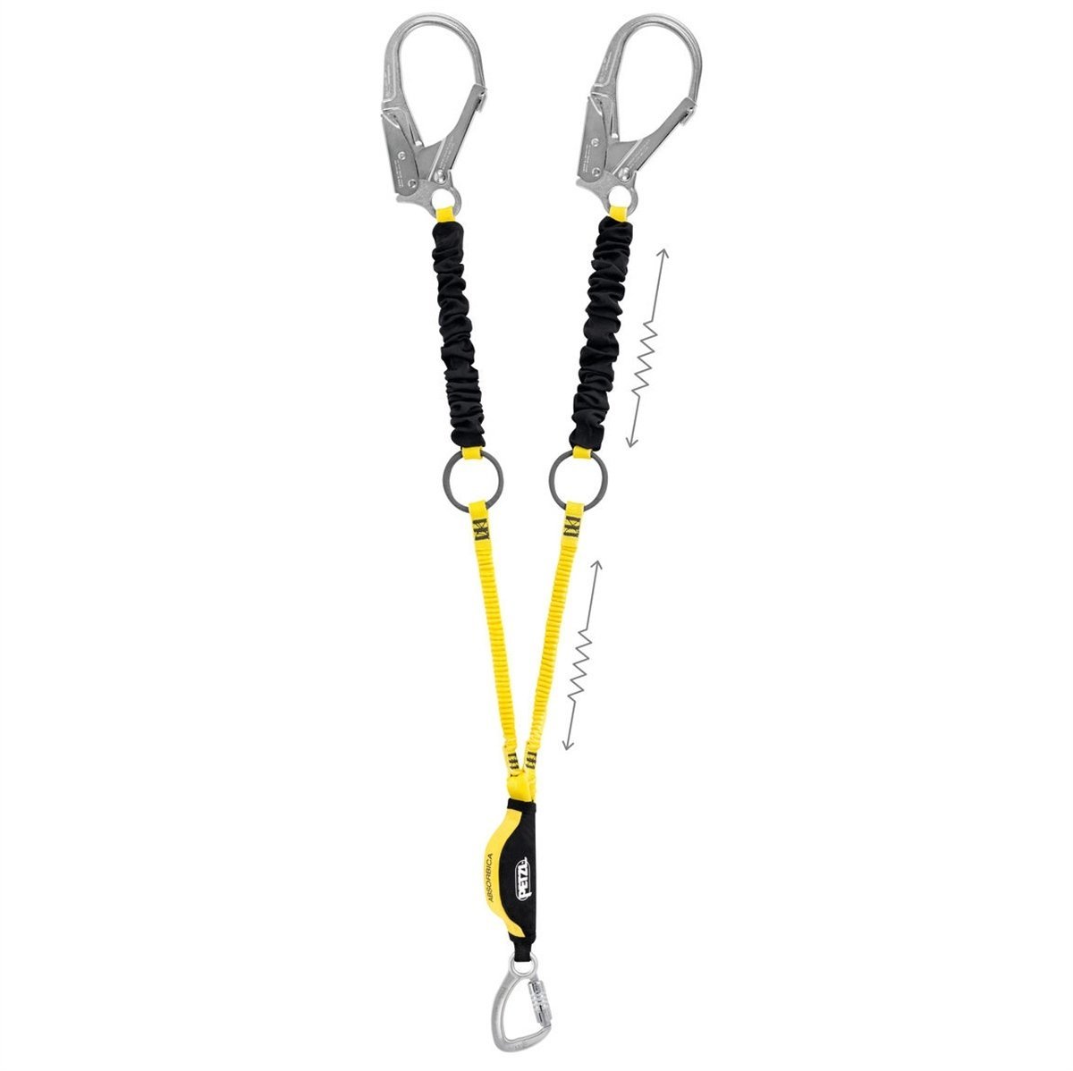 PETZL ABSORBICA Y TIE BACK - Çift Kollu Lanyard L015AA00