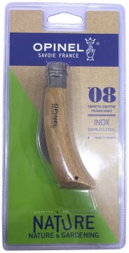 Opinel Inox Kayın Saplı 8 No Bag Çakısı Ambalaj