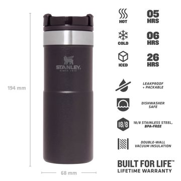 Stanley Klasik Neverleak Termos Bardak 0.35 LT Black