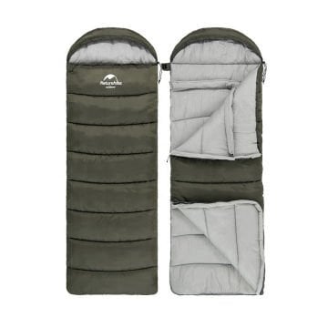 Naturehike U350 Zarf Tarzı Kapüşonlu Uyku Tulumu -13 C NH20MSD07-U350 Gri