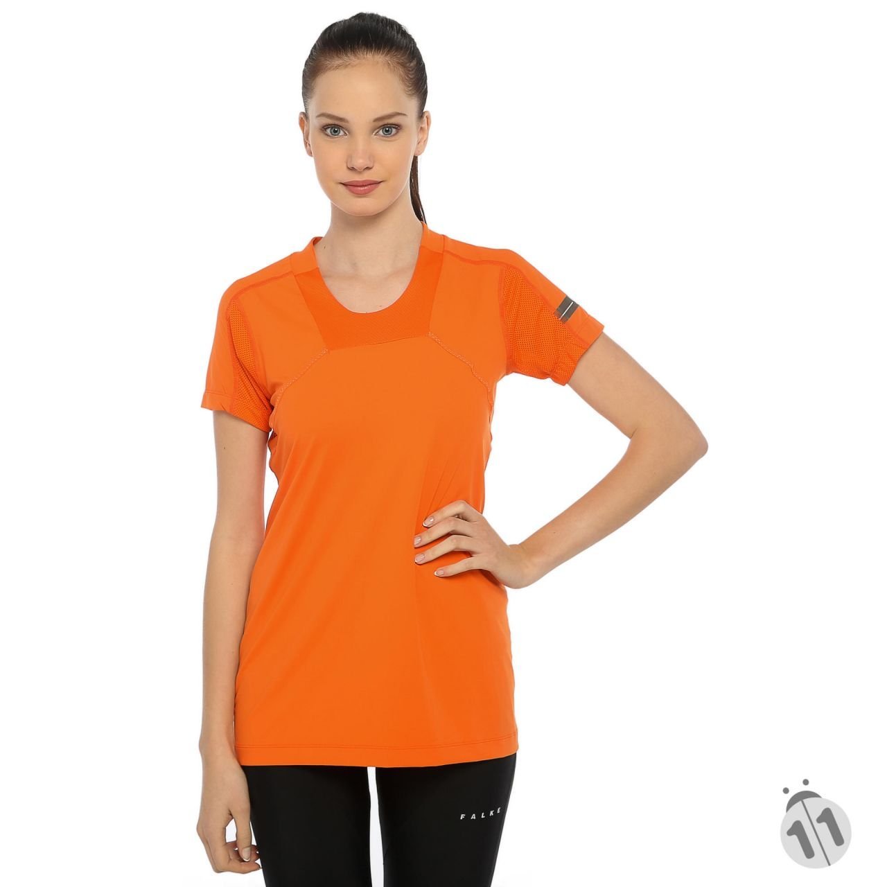 Gore-Tex Bayan turuncu ProDryFit Outdoor, Koşu, Fitness Tişört