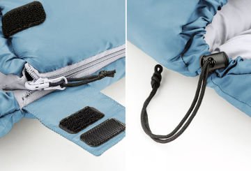 Naturehike U350S Zarf Tarzı Kapüşonlu Uyku Tulumu -17 C NH20MSD07 Gri