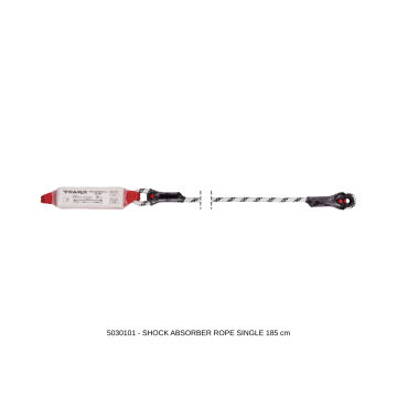 Camp Şok Emicili Lanyard Shock Absorber Rope Single 185 cm EN 355