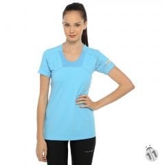 Gore-Tex Bayan Mavi ProDryFit Outdoor, Koşu, Fitness Tişört