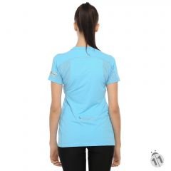 Gore-Tex Bayan Mavi ProDryFit Outdoor, Koşu, Fitness Tişört