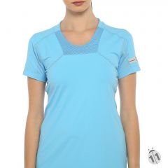 Gore-Tex Bayan Mavi ProDryFit Outdoor, Koşu, Fitness Tişört
