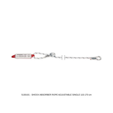 Camp Ayarlanabilir Şok Emicili Lanyard Shock Absorber Rope Adjustable Single 145 - 200 cm 0981E + 2017 Bağlantı Konfigürasyonu EN 355