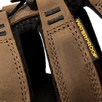 Keen Clearwater CNX Leather Erkek Sandalet - DARK EARTH/BLACK 1013106