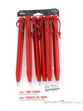 MSR Dart Stake 6'lı Çadır Kazığı Kırmızı