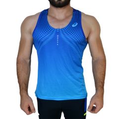 Asics ProDryFit Spor Fitness Koşu Outdoor G. Mavi Kolsuz Body