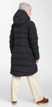 PAJAK The Coat Women Siyah 750 Fill RDS Kaz Tüyü Kadın Uzun Kışlık Mont