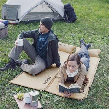 Naturehike Double Yastıklı Çift Kişilik Otomatik Şişme Mat - Sarı MZ