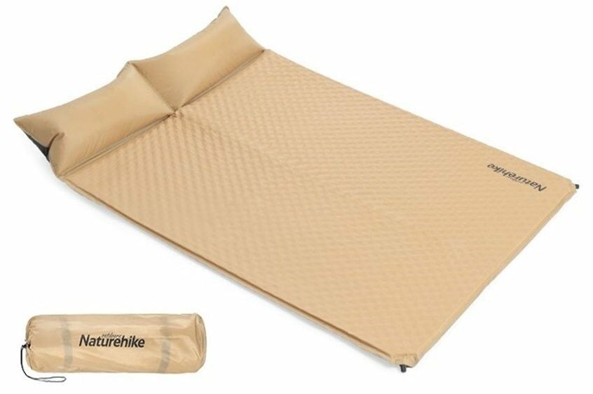 Naturehike Double Yastıklı Çift Kişilik Otomatik Şişme Mat - Sarı MZ