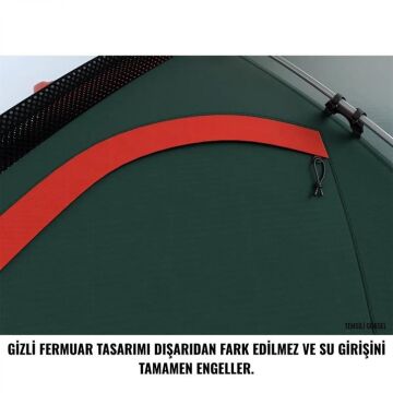 HUSKY Flame Tek Kişilik 5 Mevsim Çadır (Kırmızı) YENİ SEZON