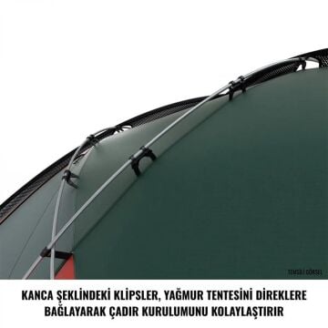 HUSKY Flame Tek Kişilik 5 Mevsim Çadır (Kırmızı) YENİ SEZON