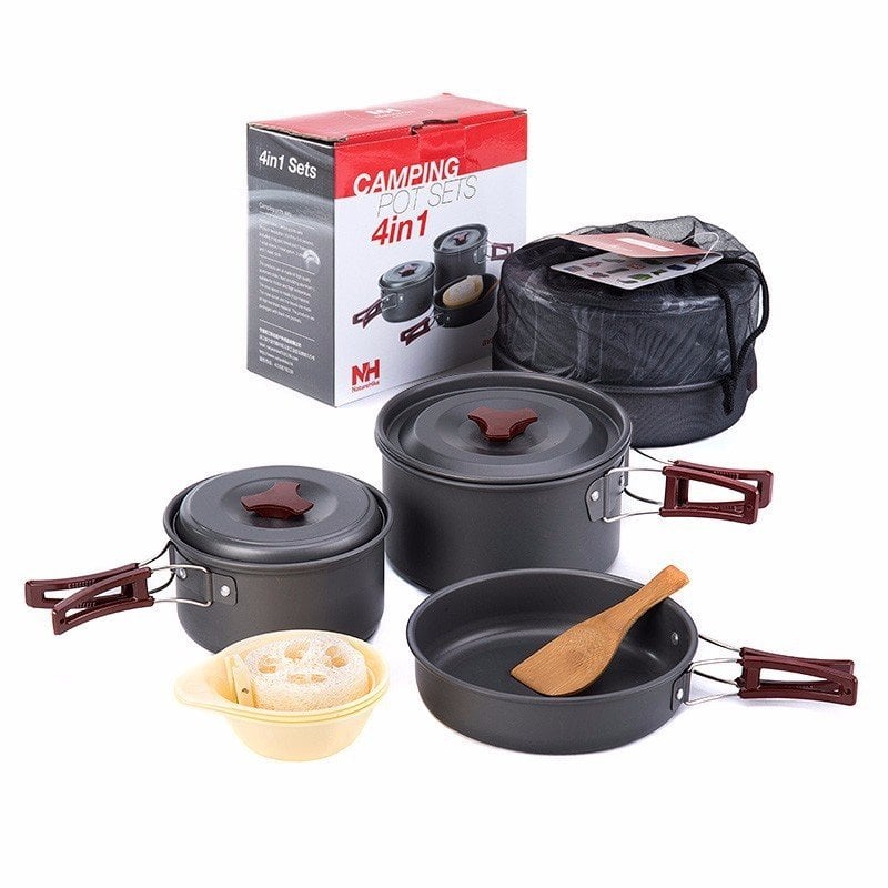 Naturehike 4in1 Kamp Yemek Seti NH15T203-G
