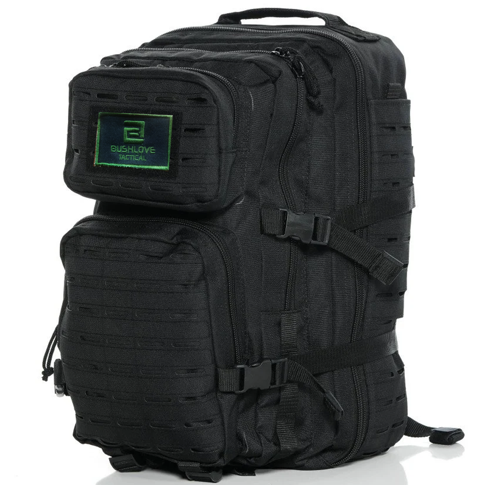 Bushlove Lazer Cut 50 Lt Tactical MolleSystem Taktik ve Outdoor Siyah Çanta Large