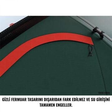 HUSKY Flame 2 Kişilik 5 Mevsim Çadır (Kırmızı) YENİ SEZON