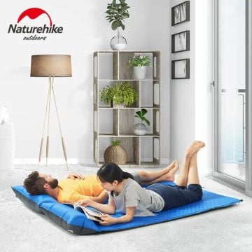 Naturehike Double Yastıklı Çift Kişilik Otomatik Şişme Mat - Mavi