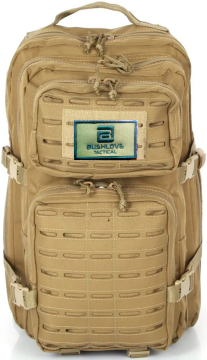 Bushlove Lazer Cut 50 Lt Tactical MolleSystem Taktik ve Outdoor Bej Çanta Large