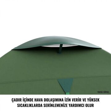 HUSKY Bright 4 Kişilik Çadır (Yeşil)