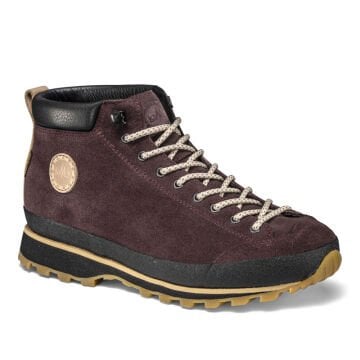 Lomer Italy Bio Naturale Mid MTX Waterproof Vibram Full Çarşak Deri Kadın Bot Borgogna