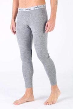 Woolona Patch Gri Uzun Alt %100 Yün Termal