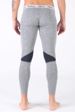 Woolona Patch Gri Uzun Alt %100 Yün Termal