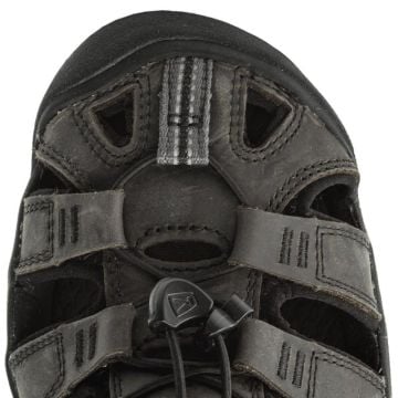 Keen Clearwater CNX Leather Erkek Sandalet - Magnet Black 1013107