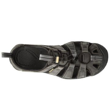 Keen Clearwater CNX Leather Erkek Sandalet - Magnet Black 1013107