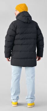 PAJAK D.O.P Parka Siyah 750 Fill RDS Kaz Tüyü Erkek Uzun Kışlık Mont