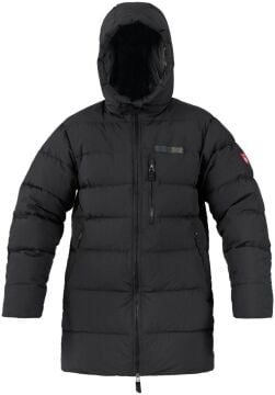PAJAK D.O.P Parka Siyah 750 Fill RDS Kaz Tüyü Erkek Uzun Kışlık Mont