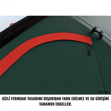 HUSKY Falcon 2 Kişilik 5 Mevsim Çadır (Yeşil) YENİ SEZON