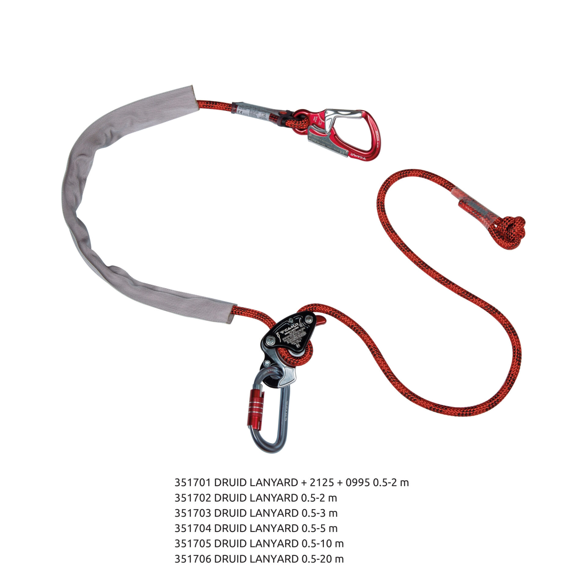 Camp Druid Konumlandırıcı Druid Lanyard 0.5 - 3 m EN 358 EN 353-2 EN 12841 EN 795 EN 341