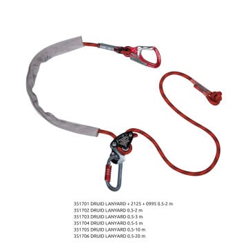 Camp Druid Konumlandırıcı Druid Lanyard 0.5 - 5 m EN 358 EN 353-2 EN 12841 EN 795 EN 341