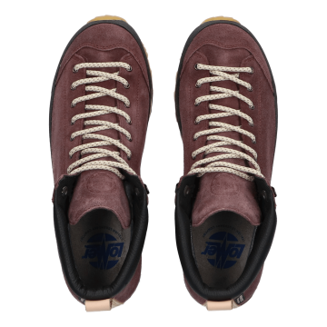 Lomer Italy Bio Naturale Mid MTX Waterproof Vibram Full Çarşak Deri Kadın Bot Brownrose