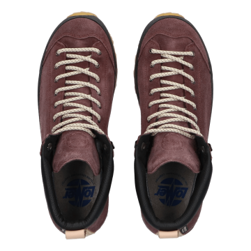 Lomer Italy Bio Naturale Mid MTX Waterproof Vibram Full Çarşak Deri Kadın Bot Brownrose