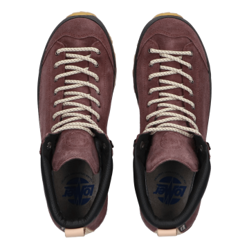 Lomer Italy Bio Naturale Mid MTX Waterproof Vibram Full Çarşak Deri Kadın Bot Brownrose