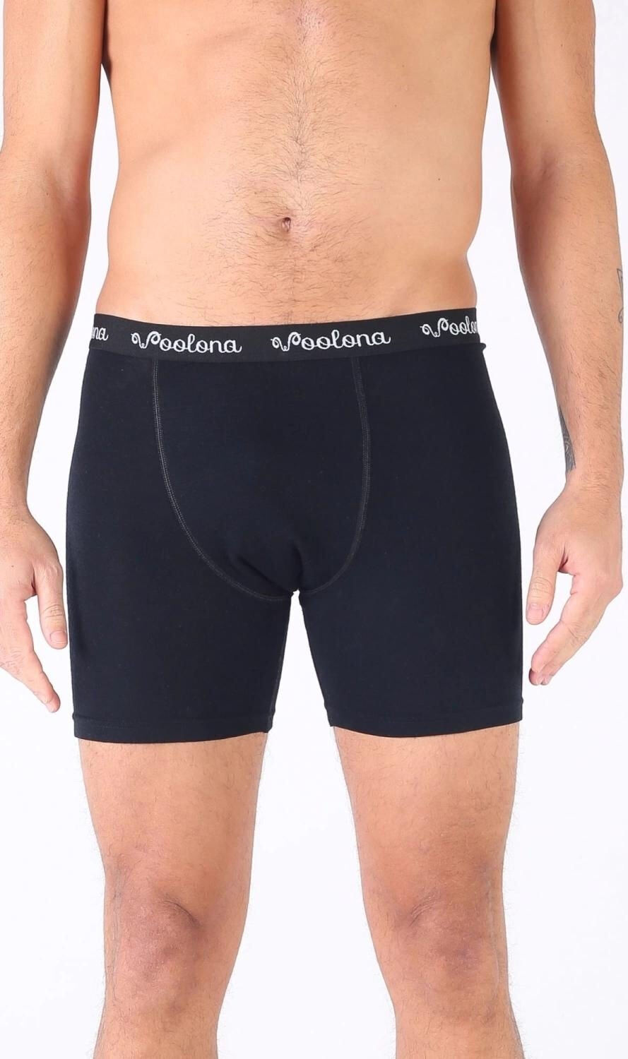 Woolona Ultima Erkek Siyah Boxer %100 Yün Termal İçlik