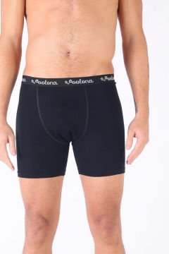Woolona Ultima Erkek Siyah Boxer %100 Yün Termal İçlik
