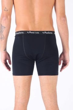 Woolona Ultima Erkek Siyah Boxer %100 Yün Termal İçlik