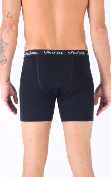 Woolona Ultima Erkek Siyah Boxer %100 Yün Termal İçlik