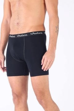 Woolona Ultima Erkek Siyah Boxer %100 Yün Termal İçlik