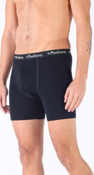 Woolona Ultima Erkek Siyah Boxer %100 Yün Termal İçlik