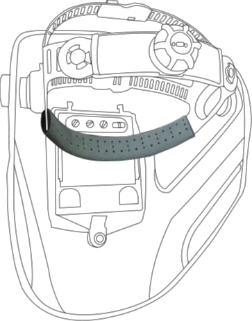 Delta Plus BASWELD BARRIER 2 ve SCREEN Kaynak Maskeleri İçin 10'lu Ter Bandı
