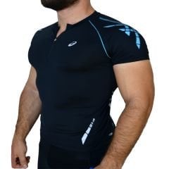 Asics MotionMuscle Fitness Koşu Outdoor D Siyah Body Tişört